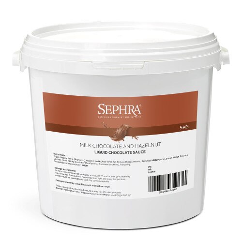 Sephra Liquid Chocolate - Milk & Hazelnut 5kg